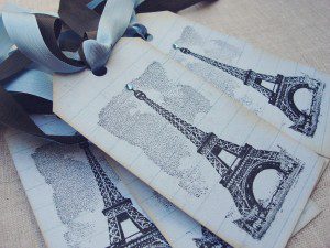 AntoinettePaperie Eiffel tower gift tags. love love love!