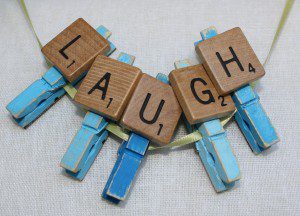 Super cute! clothes peg magnets with scrabble tiles