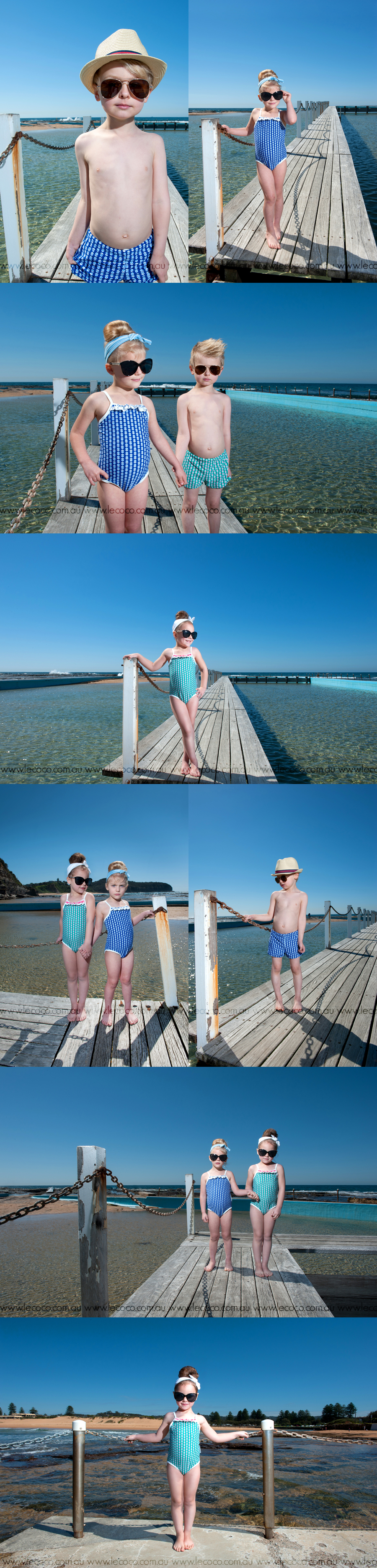 Endless Summer, kids swimwear fashion editorial shoot in Australia